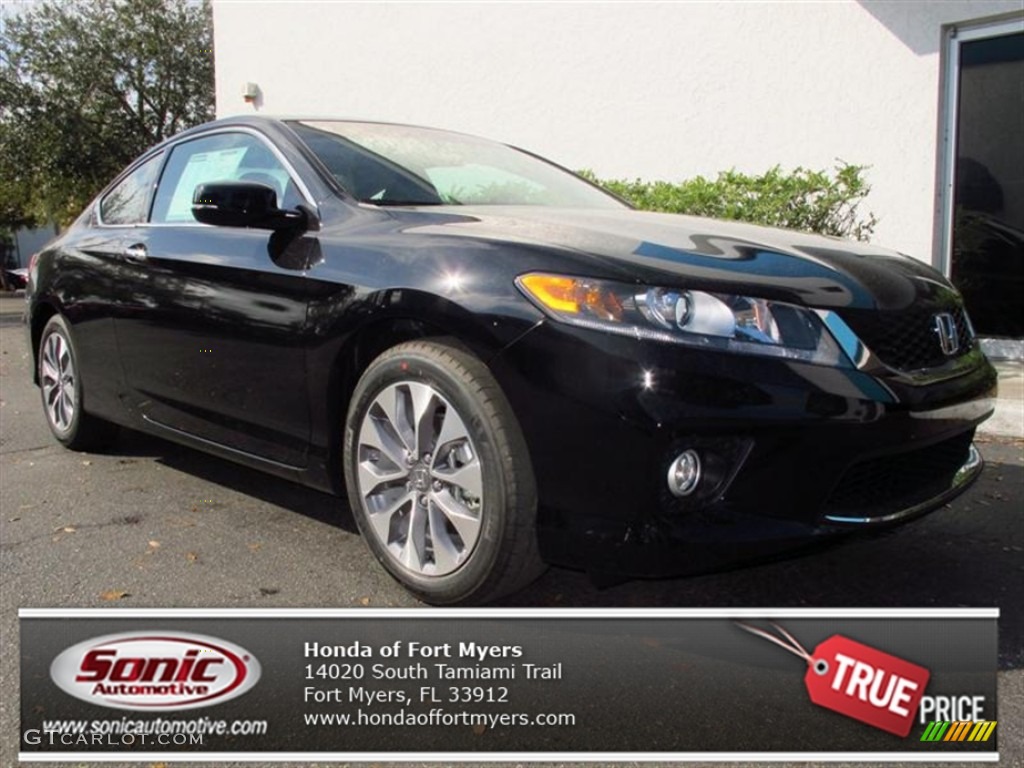2013 Accord EX Coupe - Crystal Black Pearl / Black photo #1