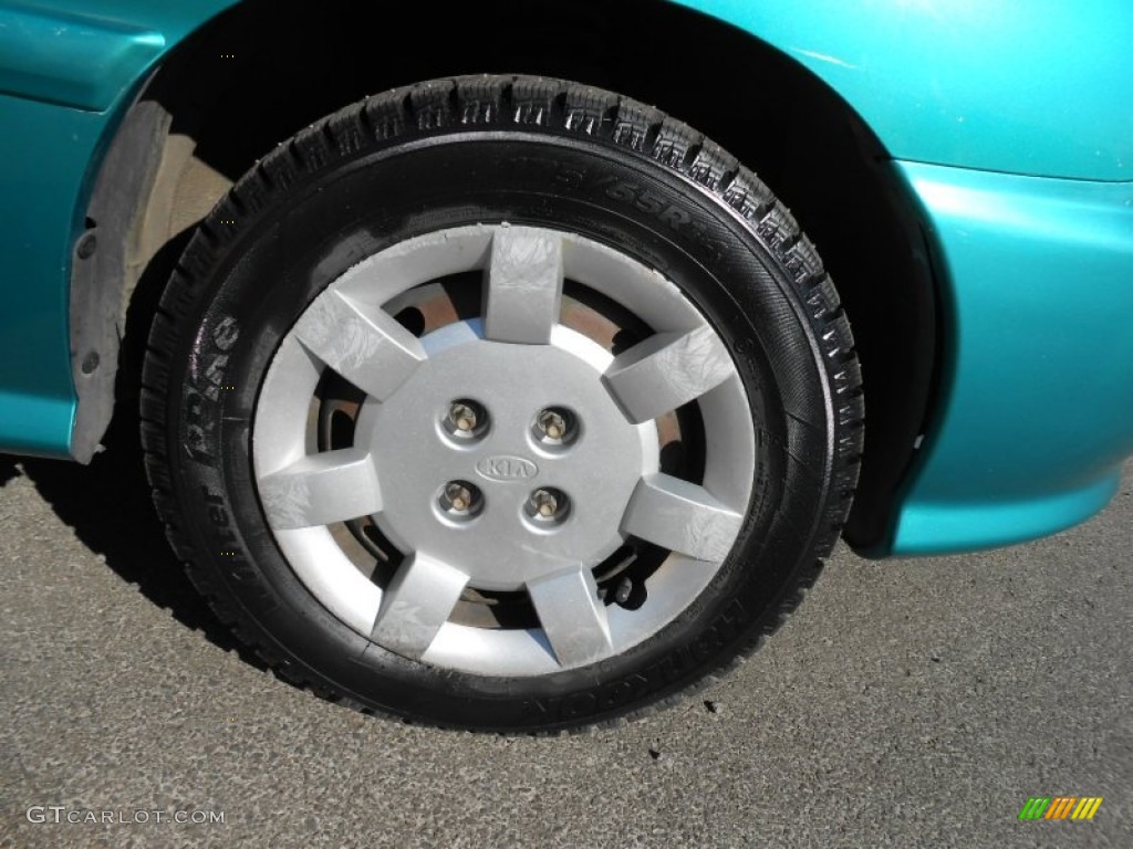 2002 Rio Cinco Hatchback - Emerald Green / Beige photo #17