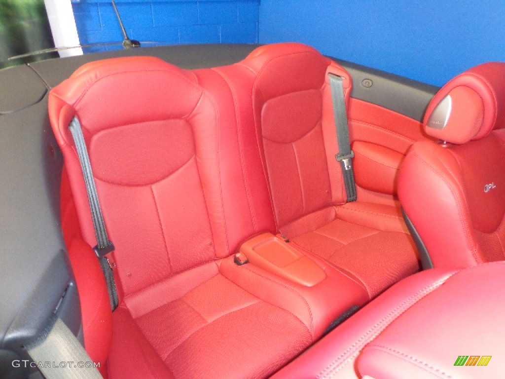 IPL Monaco Red/Silk Obi Aluminum Interior 2013 Infiniti G IPL G Convertible Photo #77067295
