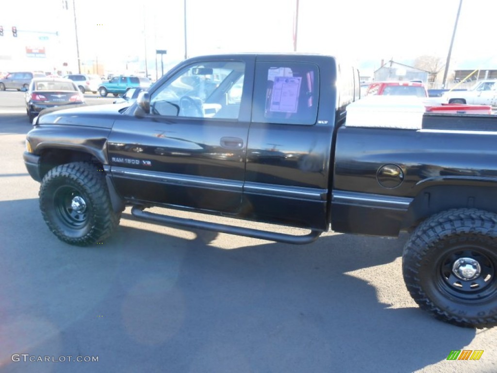 1996 Ram 1500 SLT Extended Cab 4x4 - Black / Gray photo #9