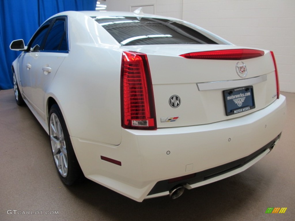 2009 CTS -V Sedan - White Diamond Tri-Coat / Ebony photo #5