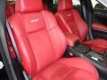 2012 Chrysler 300 Black/Radar Red Interior Front Seat Photo