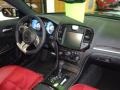 2012 Chrysler 300 Black/Radar Red Interior Dashboard Photo