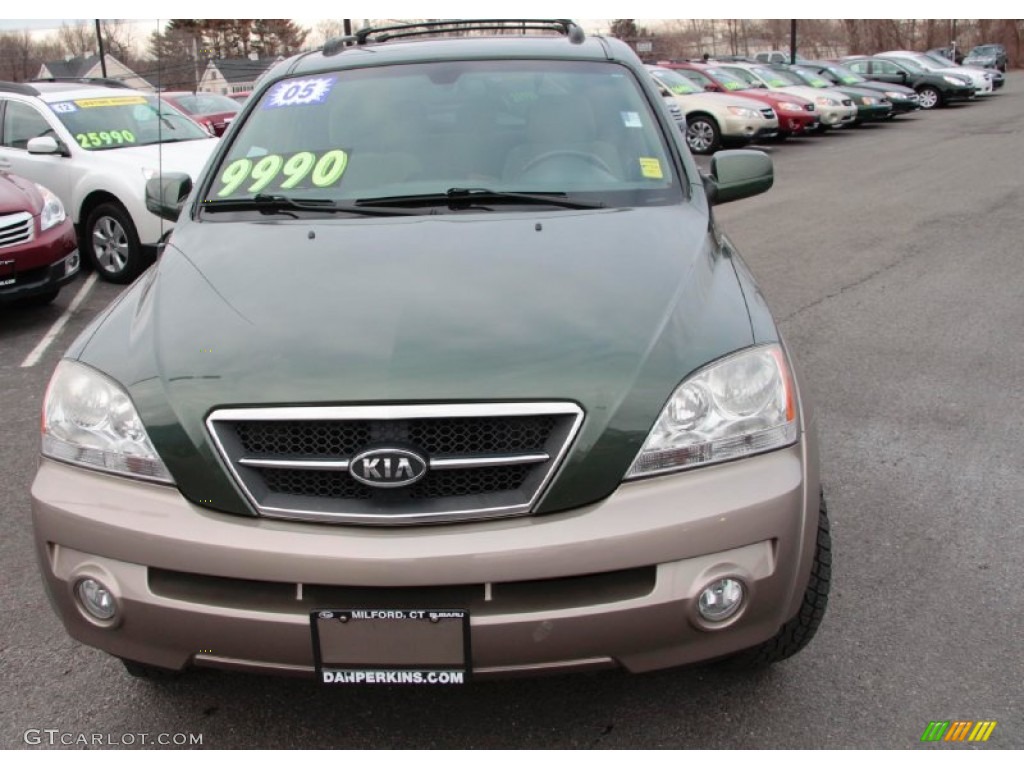 2005 Sorento EX 4WD - Ivy Green Metallic / Beige photo #2