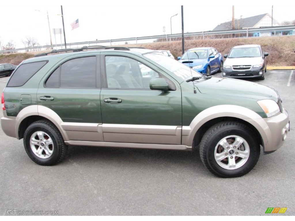 Ivy Green Metallic 2005 Kia Sorento EX 4WD Exterior Photo #77069365