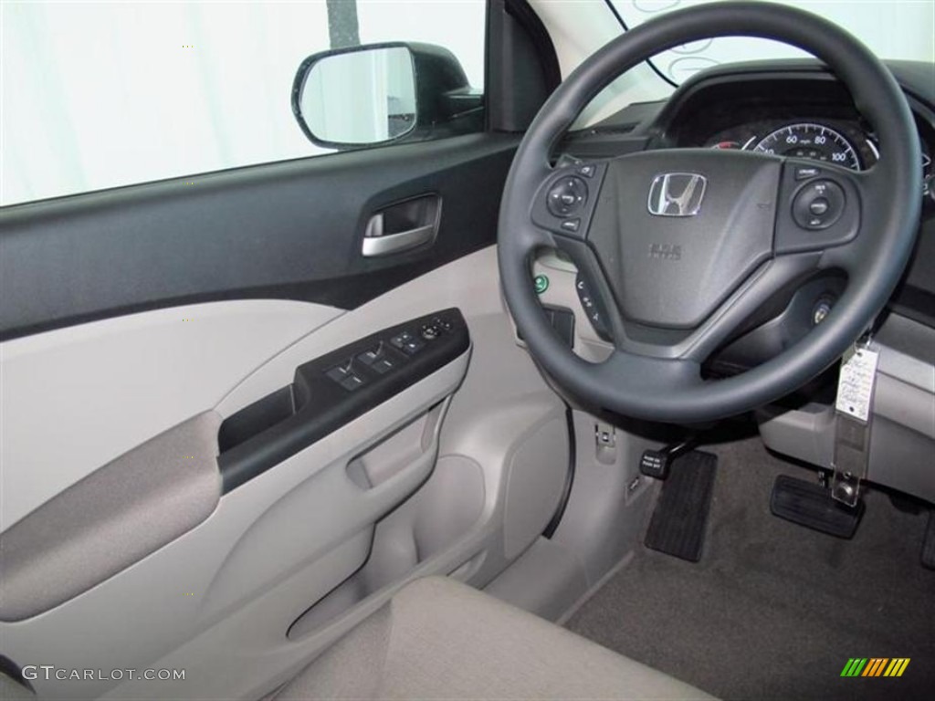 2013 CR-V LX - Alabaster Silver Metallic / Gray photo #5