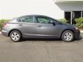 2013 Polished Metal Metallic Honda Civic LX Sedan  photo #2