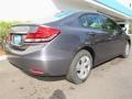 2013 Polished Metal Metallic Honda Civic LX Sedan  photo #3