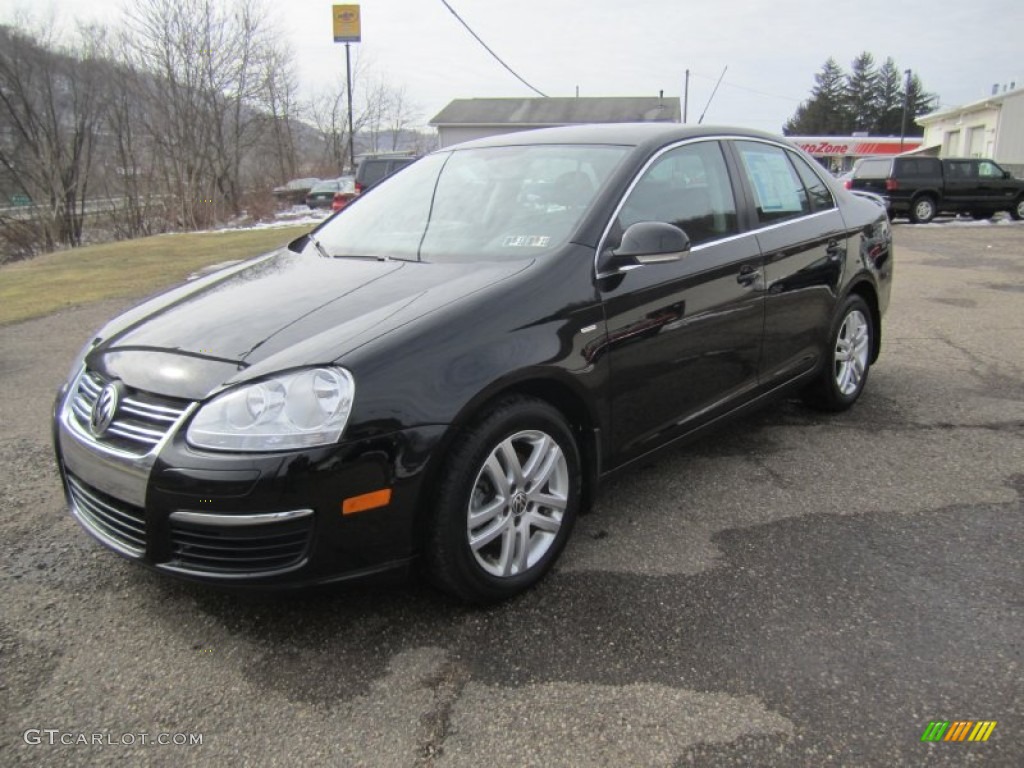 Black 2007 Volkswagen Jetta Wolfsburg Edition Sedan Exterior Photo #77072096