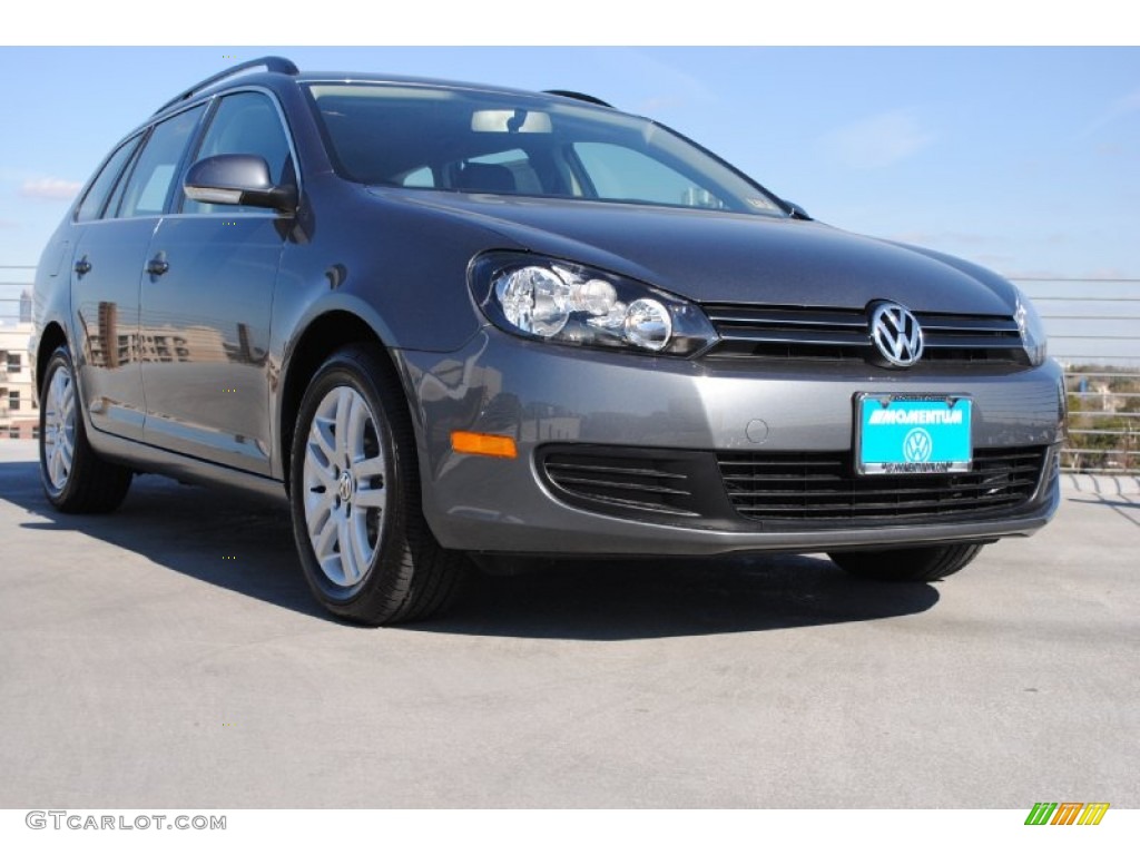 2013 Jetta TDI SportWagen - Platinum Gray Metallic / Titan Black photo #1