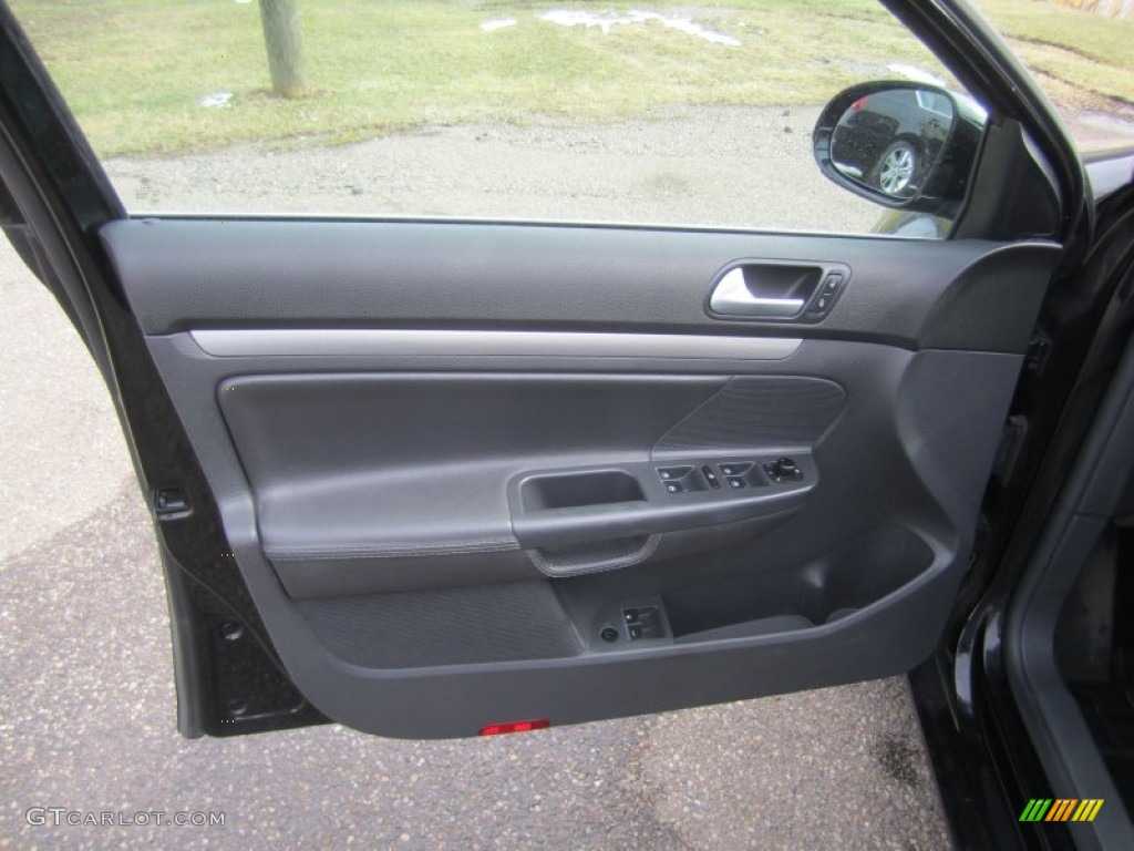 2007 Volkswagen Jetta Wolfsburg Edition Sedan Anthracite Door Panel Photo #77072396
