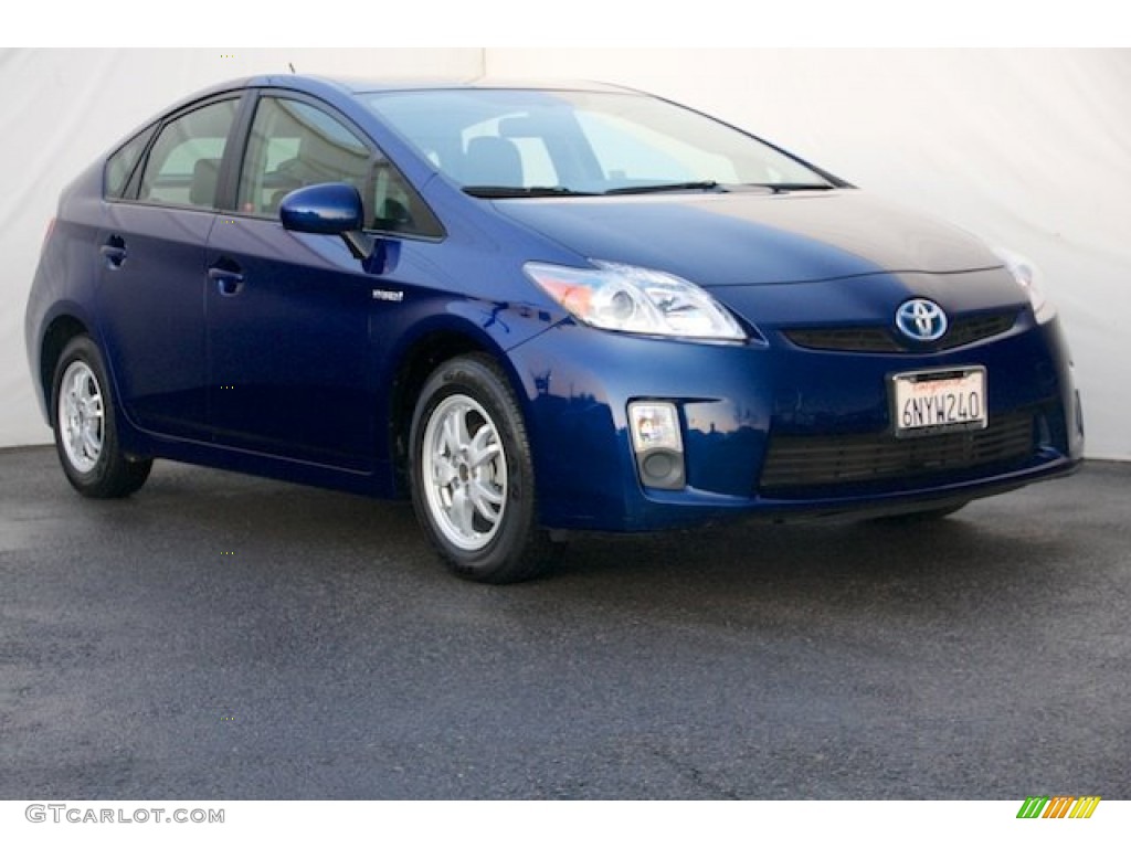 2010 Prius Hybrid II - Blue Ribbon Metallic / Dark Gray photo #1