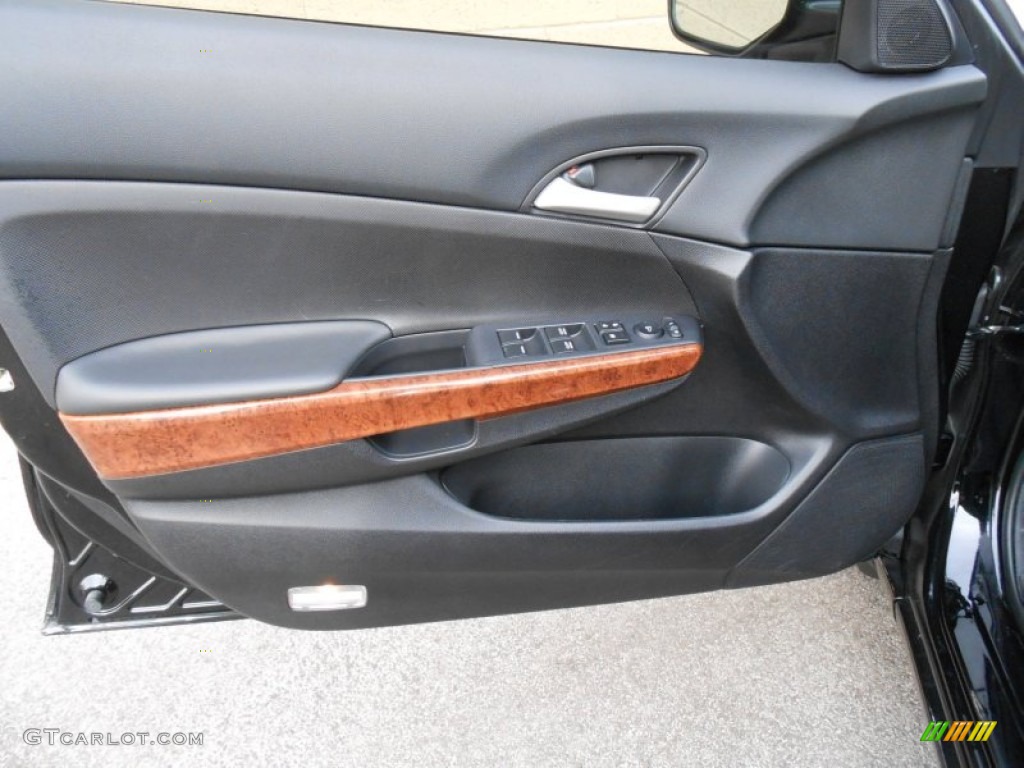 2011 Honda Accord EX Sedan Black Door Panel Photo #77073381