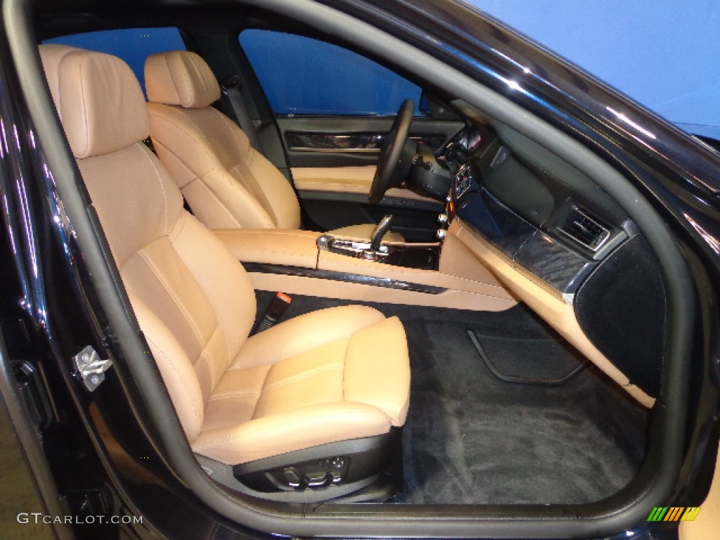 2010 7 Series 750i xDrive Sedan - Carbon Black Metallic / Saddle/Black Nappa Leather photo #32