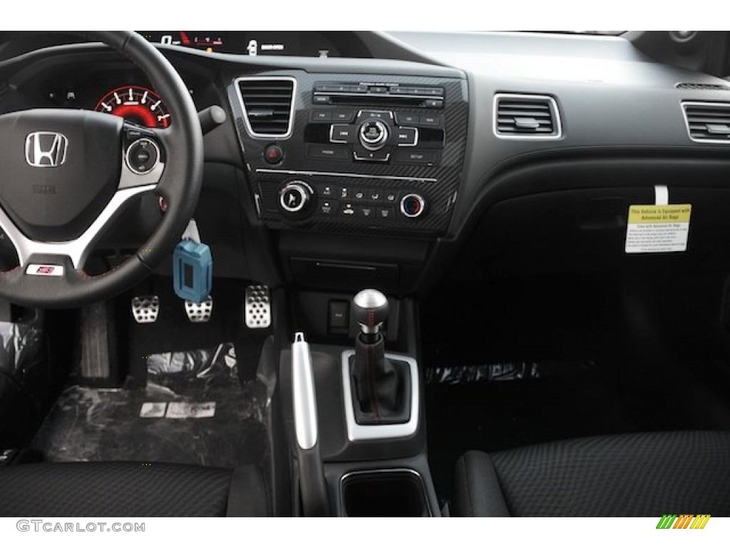 2013 Honda Civic Si Coupe Black Dashboard Photo #77074403