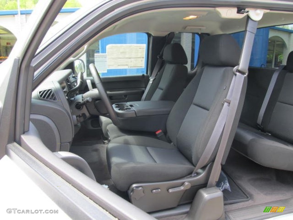Ebony Interior 2011 Chevrolet Silverado 1500 LT Extended Cab 4x4 Photo #77074818