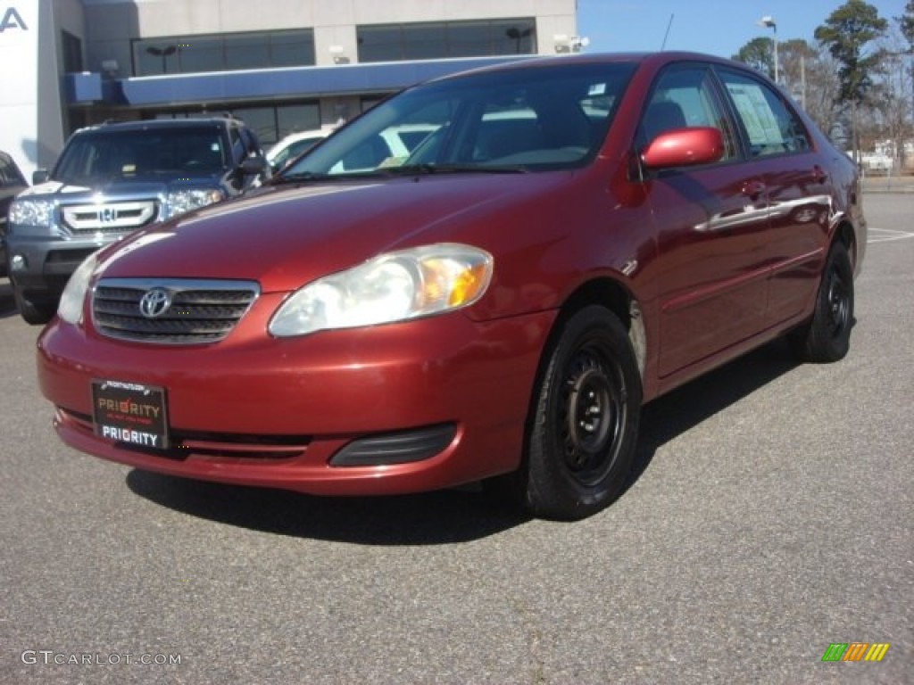 2006 Corolla LE - Impulse Red Pearl / Stone photo #1