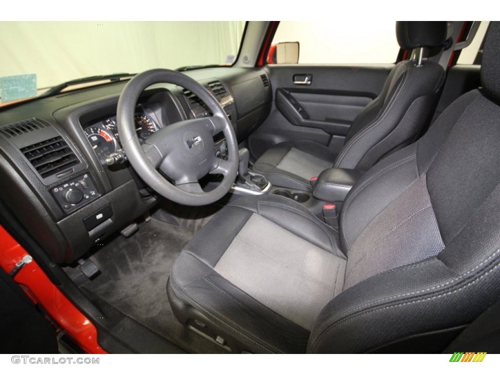 Ebony Black Interior 2008 Hummer H3 X Photo #77075667