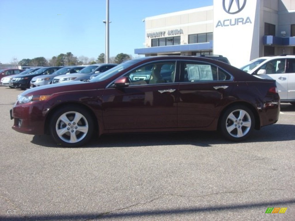 2010 TSX Sedan - Basque Red Pearl / Parchment photo #3