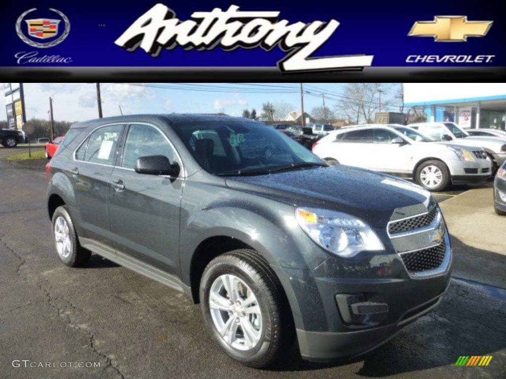2013 Equinox LS - Ashen Gray Metallic / Jet Black photo #1