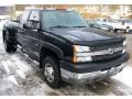 Front 3/4 View of 2004 Silverado 3500HD LT Extended Cab 4x4 Dually