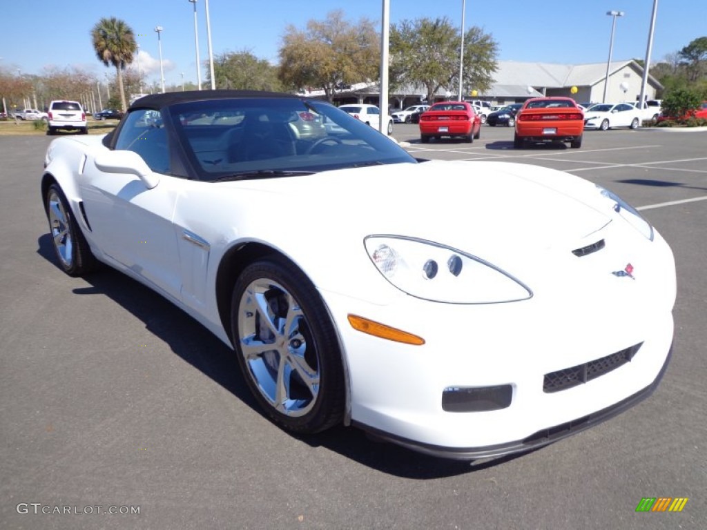 Arctic White 2011 Chevrolet Corvette Grand Sport Convertible Exterior Photo #77078721