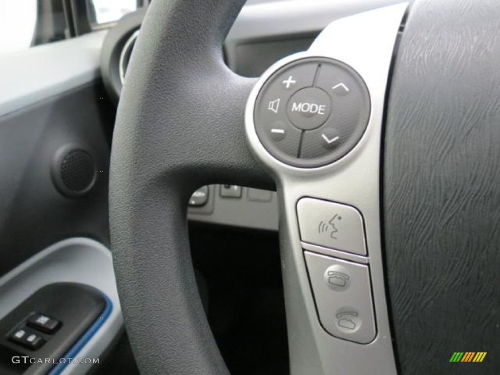 2012 Prius c Hybrid Three - Magnetic Gray Metallic / Light Blue Gray/Black photo #15