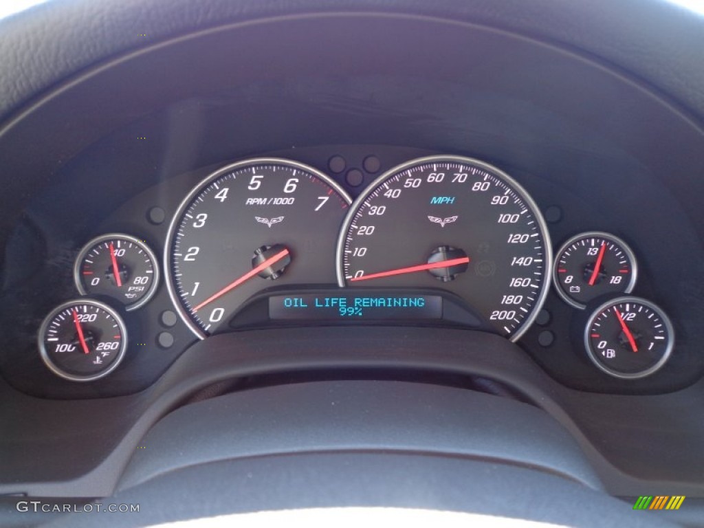 2011 Chevrolet Corvette Grand Sport Convertible Gauges Photo #77078933