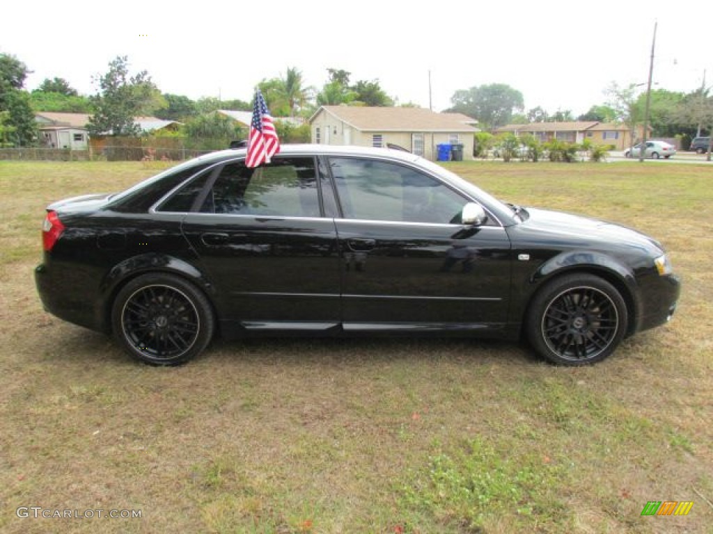 Brilliant Black 2004 Audi S4 4.2 quattro Sedan Exterior Photo #77079878