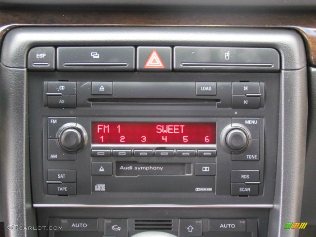 2004 Audi S4 4.2 quattro Sedan Audio System Photo #77080214