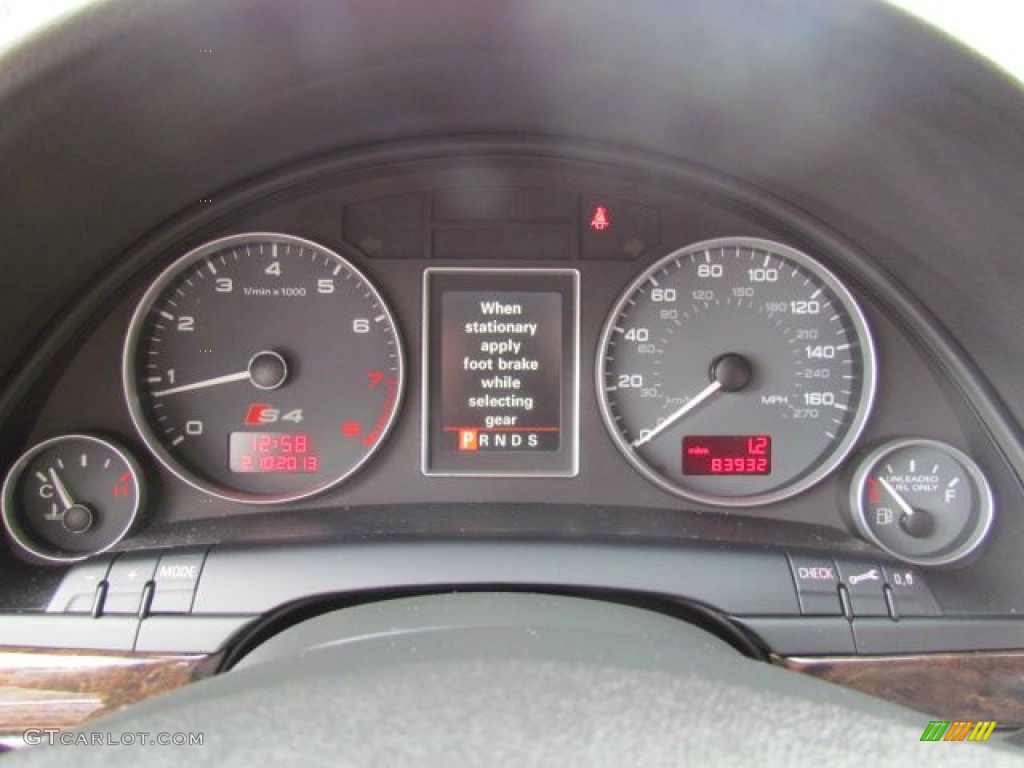 2004 Audi S4 4.2 quattro Sedan Gauges Photo #77080448