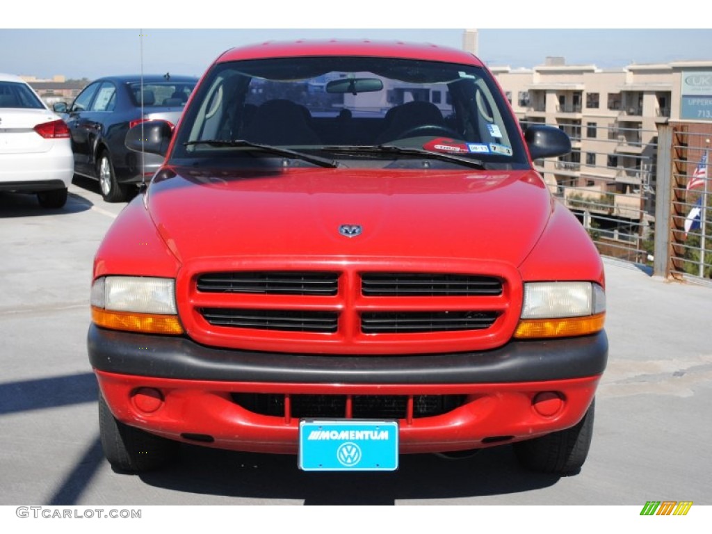 2002 Dakota Sport Quad Cab - Flame Red / Dark Slate Gray photo #2