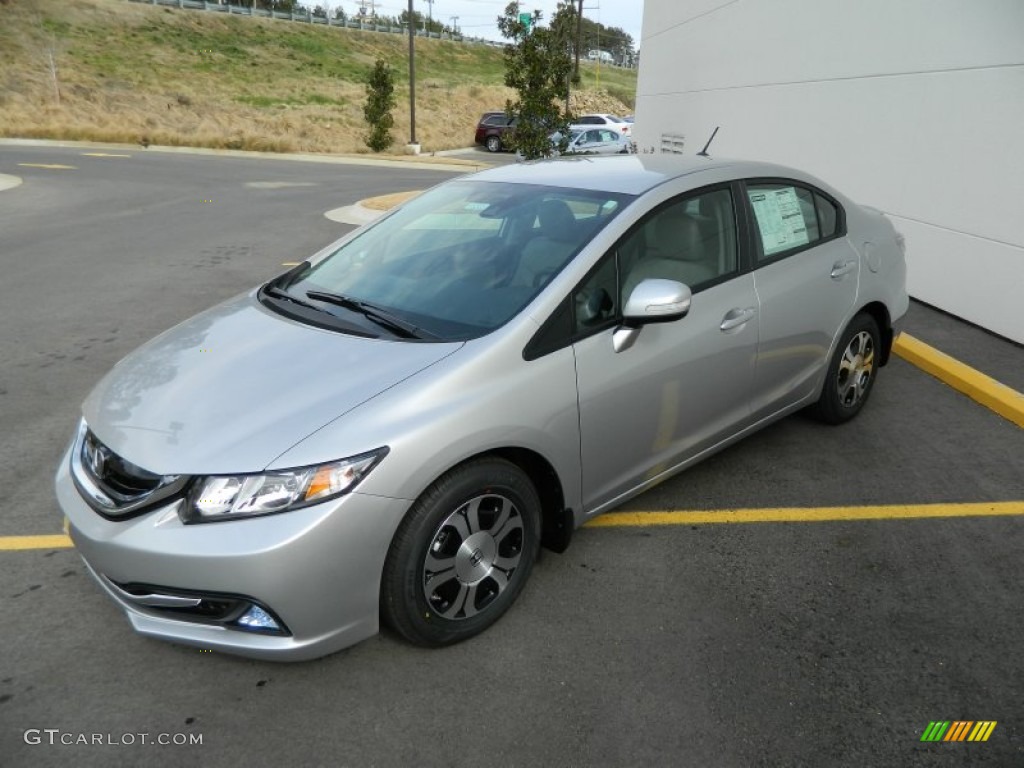 Alabaster Silver Metallic 2013 Honda Civic Hybrid Sedan Exterior Photo #77082223