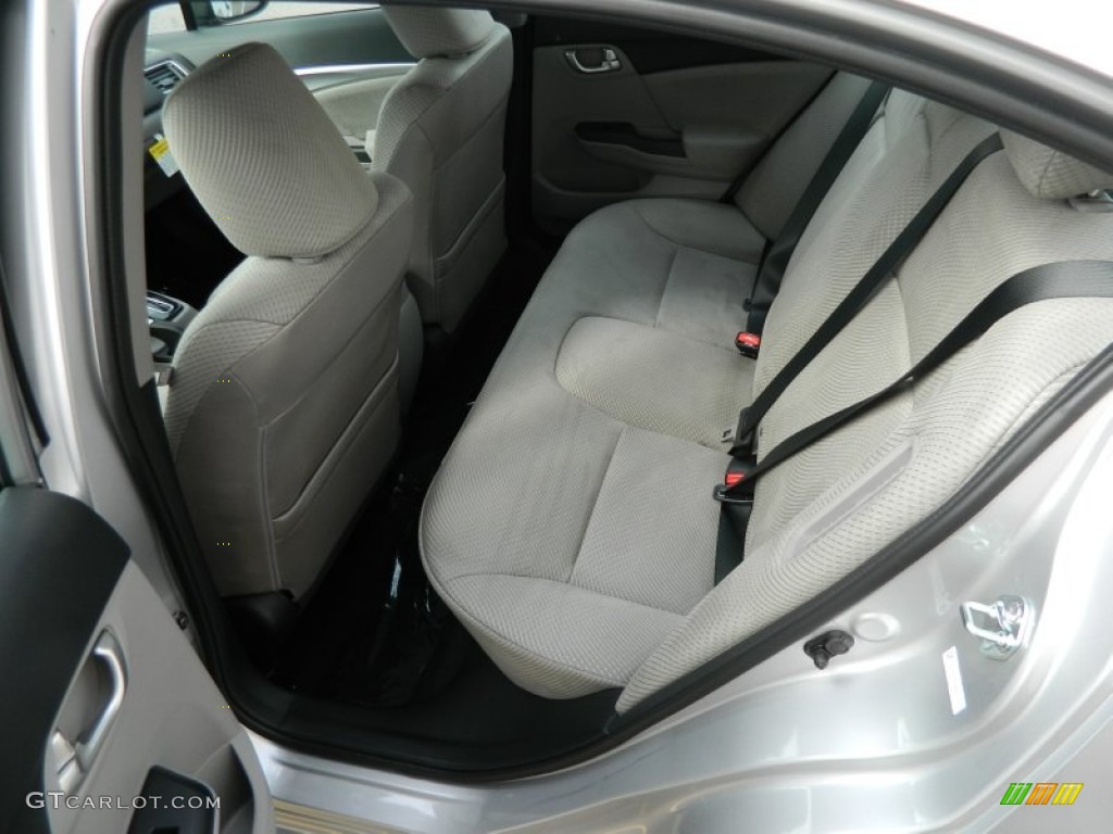 2013 Civic Hybrid Sedan - Alabaster Silver Metallic / Gray photo #10