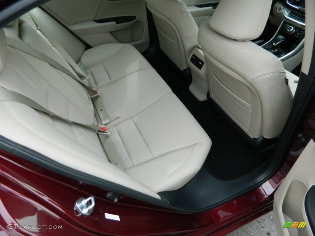 2013 Accord EX-L V6 Sedan - Basque Red Pearl II / Ivory photo #11