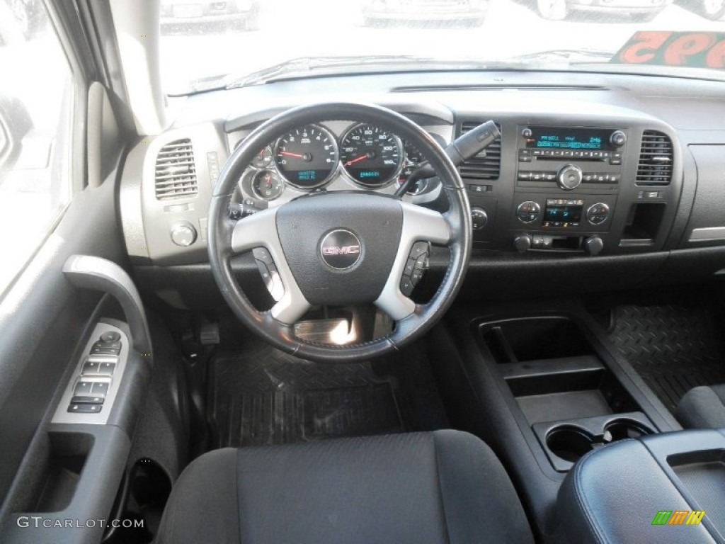 2008 Sierra 1500 SLE Crew Cab 4x4 - Stealth Gray Metallic / Ebony photo #16