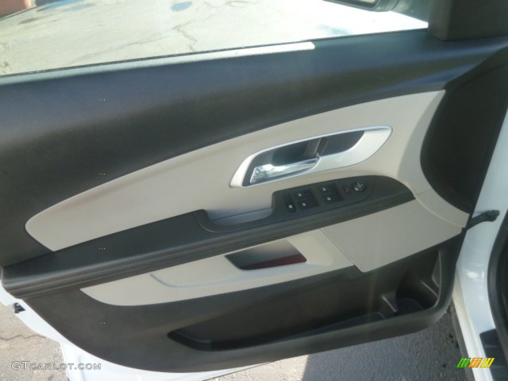 2010 Chevrolet Equinox LS Jet Black/Light Titanium Door Panel Photo #77085452
