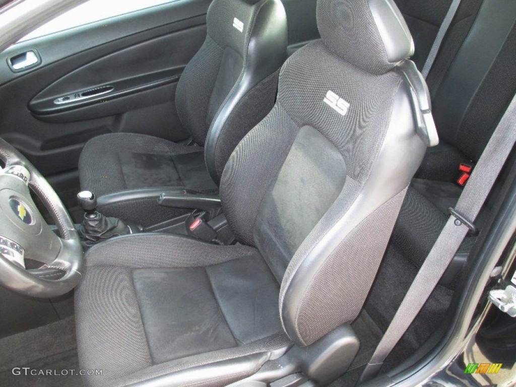 Ebony Interior 2010 Chevrolet Cobalt SS Coupe Photo #77085667