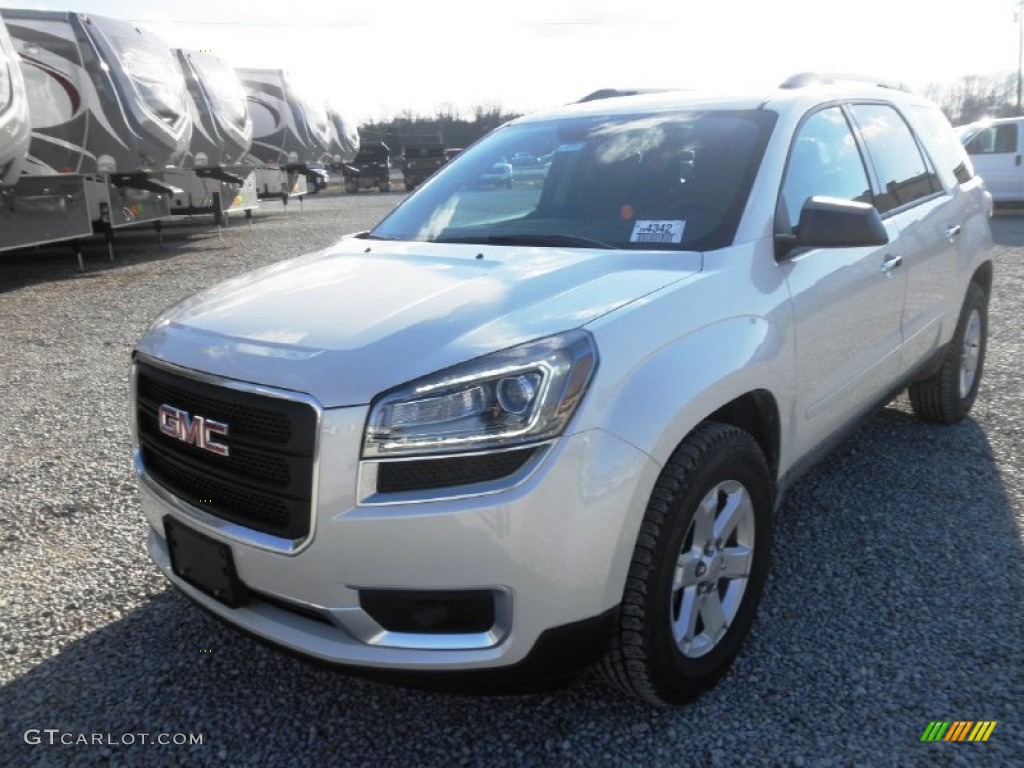 2013 Acadia SLE - White Diamond Tricoat / Ebony photo #3