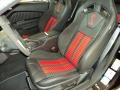 Shelby Charcoal Black/Red Accent Recaro Sport Seats 2013 Ford Mustang Shelby GT500 SVT Performance Package Coupe Interior Color