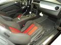 2013 Ford Mustang Shelby Charcoal Black/Red Accent Recaro Sport Seats Interior Interior Photo