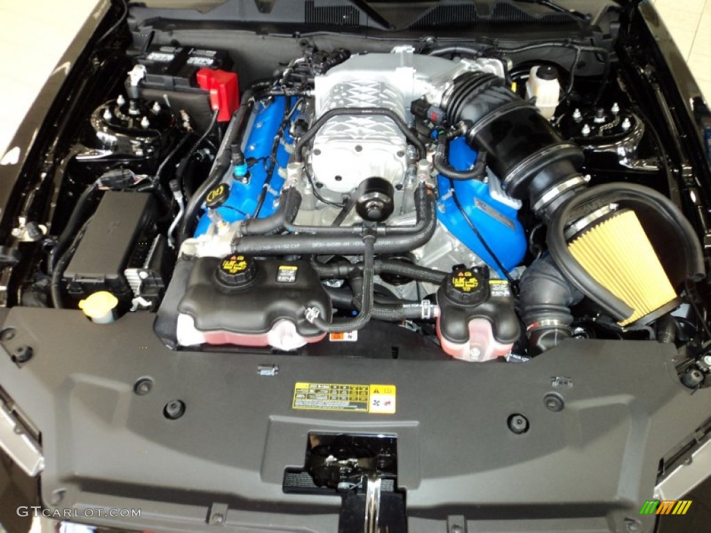 2013 Ford Mustang Shelby GT500 SVT Performance Package Coupe 5.8 Liter Supercharged DOHC 32-Valve Ti-VCT V8 Engine Photo #77086715