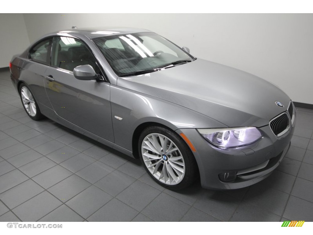 2011 3 Series 335i Coupe - Space Gray Metallic / Black photo #9
