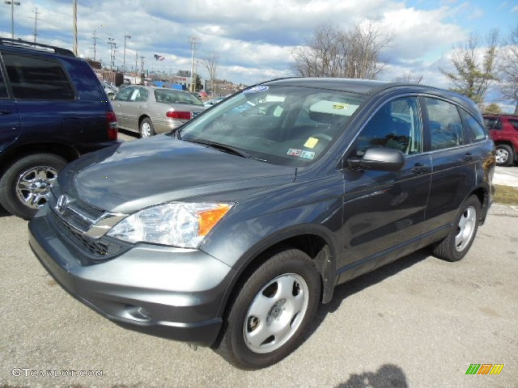 2011 CR-V LX 4WD - Polished Metal Metallic / Black photo #3