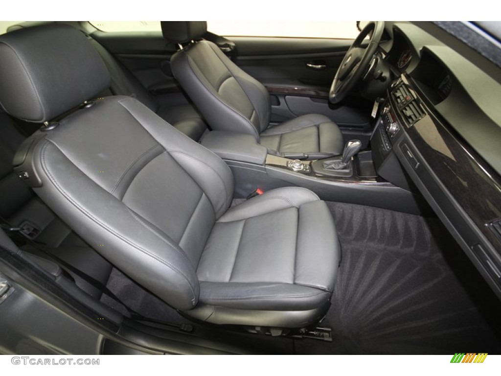 2011 3 Series 335i Coupe - Space Gray Metallic / Black photo #37