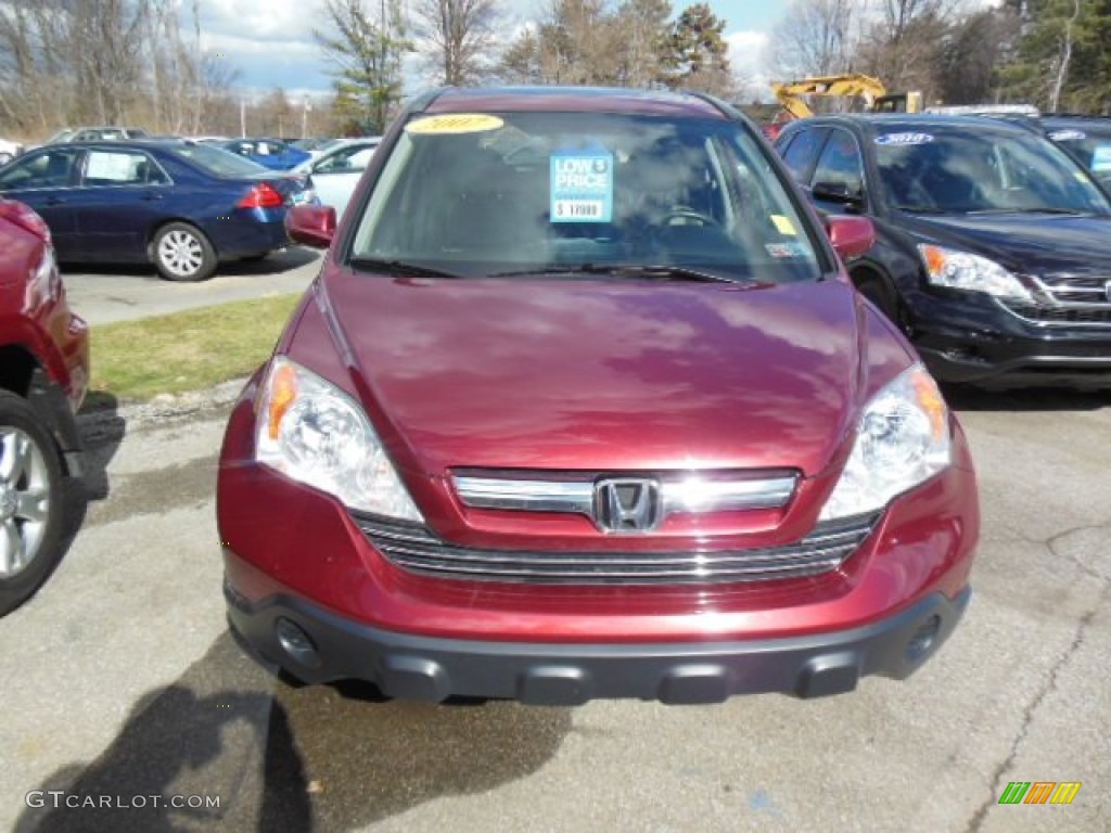 2007 CR-V EX-L 4WD - Tango Red Pearl / Ivory photo #2