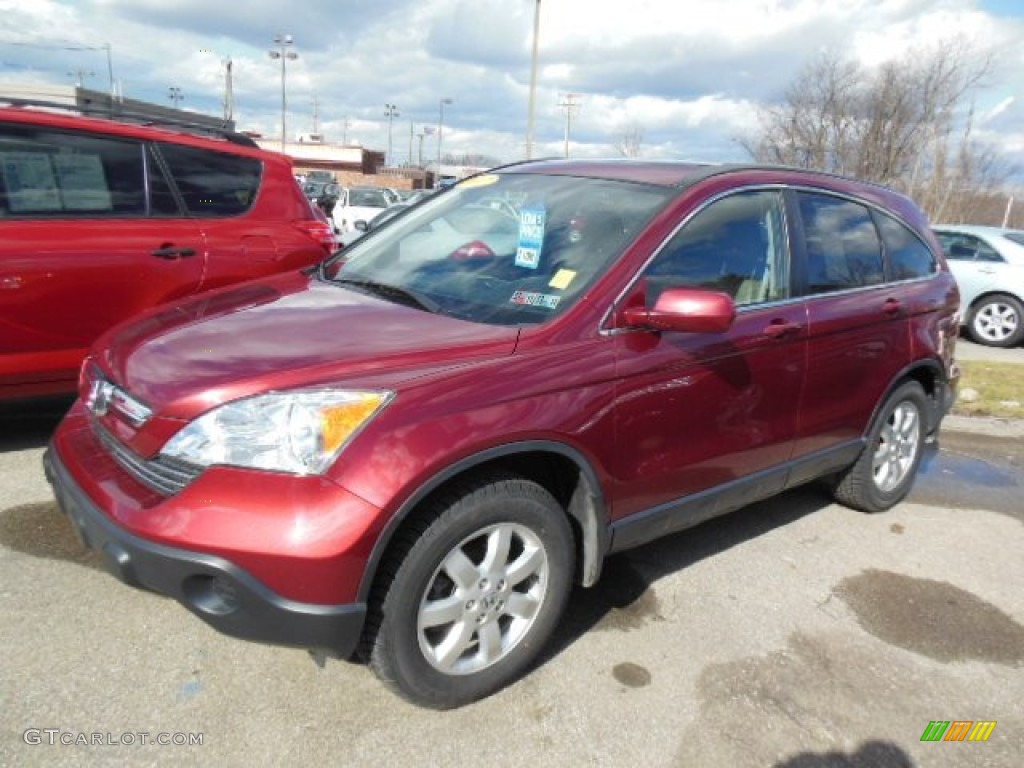 2007 CR-V EX-L 4WD - Tango Red Pearl / Ivory photo #3