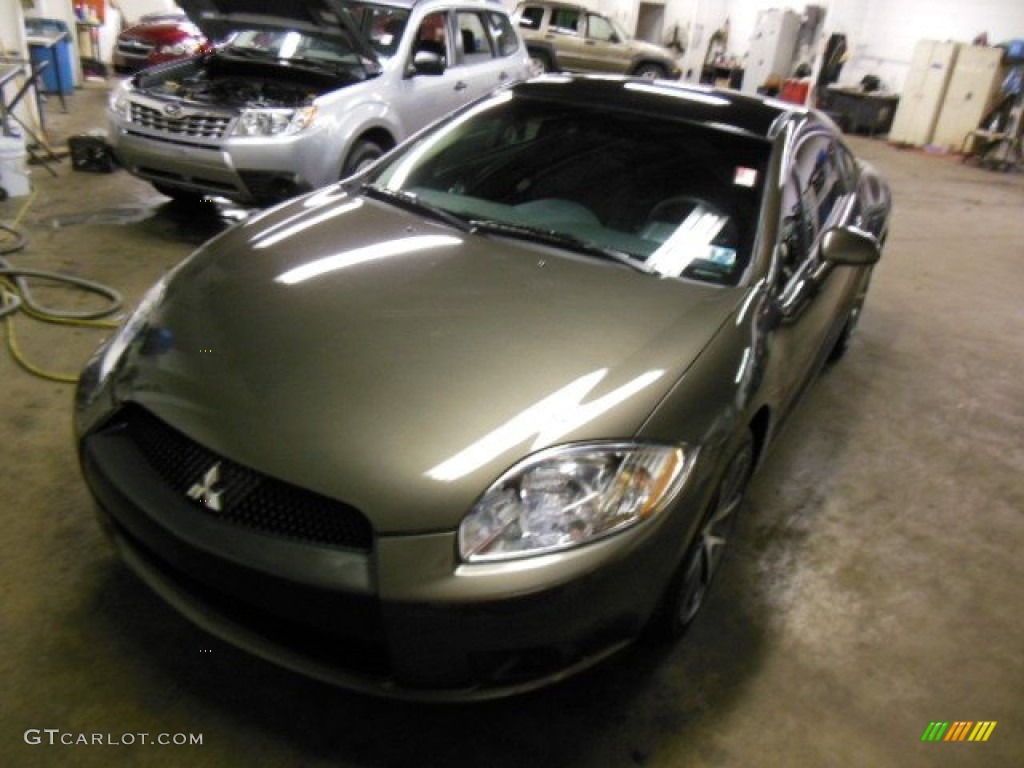 2012 Eclipse GS Coupe - Carbon Pearl / Dark Charcoal photo #3