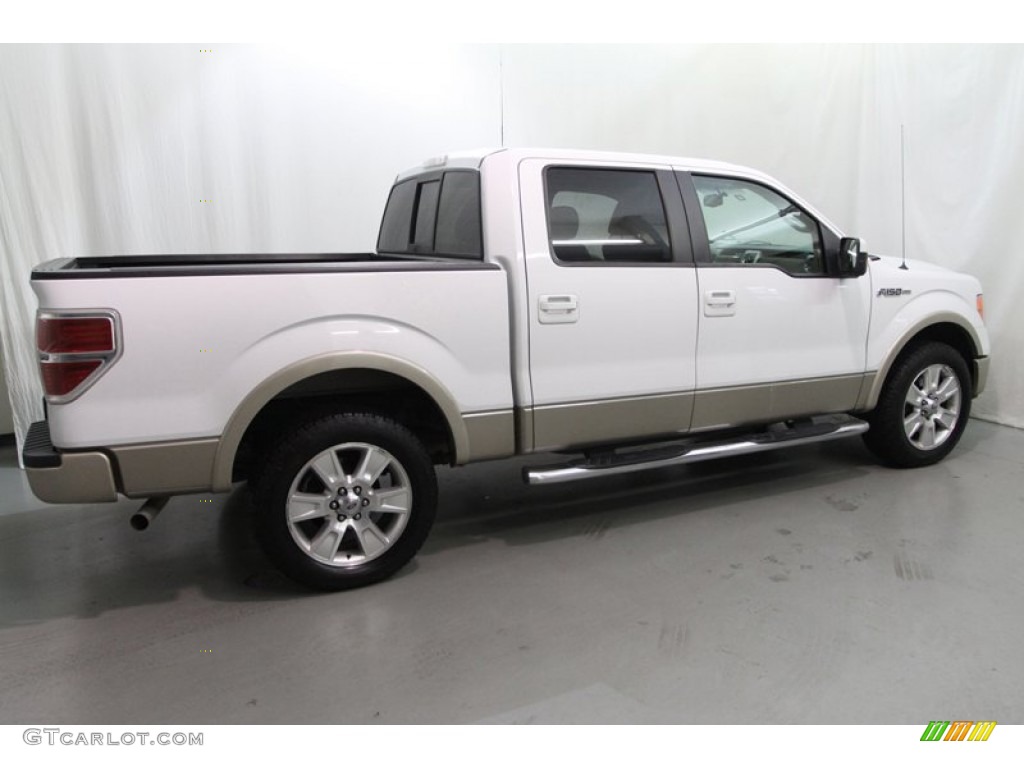 2010 F150 Lariat SuperCrew - Oxford White / Tan photo #9