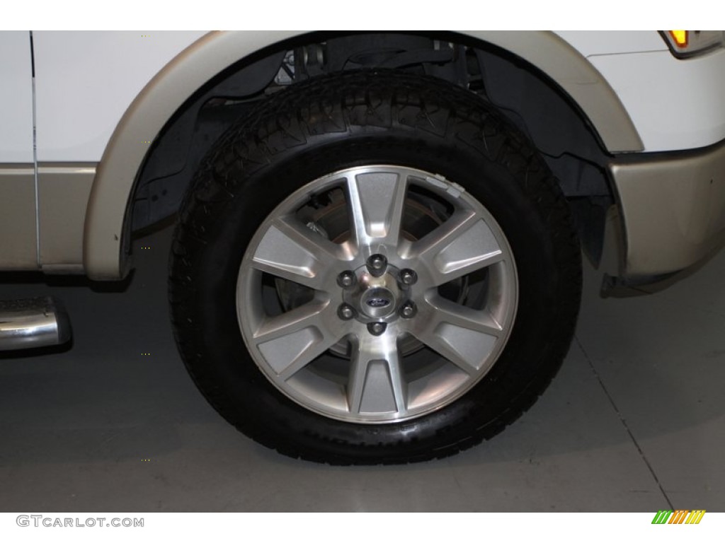 2010 F150 Lariat SuperCrew - Oxford White / Tan photo #10